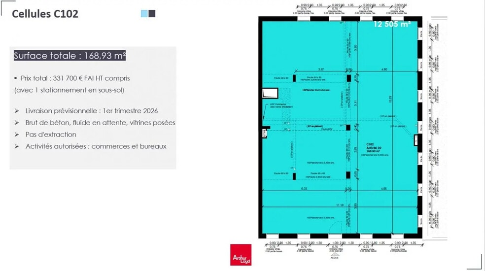 Bureau dans Fleury-sur-Orne à vendre - Photo de l’immeuble – Image 2 sur 2
