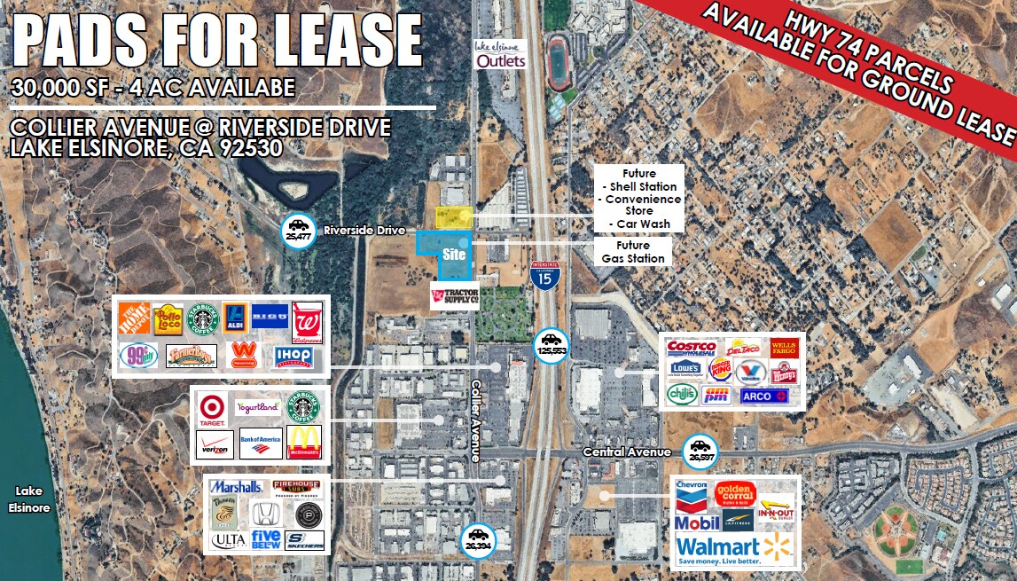 Collier Ave And Riverside Dr, Lake Elsinore, CA à louer Photo principale– Image 1 sur 5