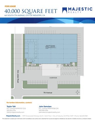 Plus de détails pour 461 S 7th Ave, City Of Industry, CA - Industriel/Logistique à louer