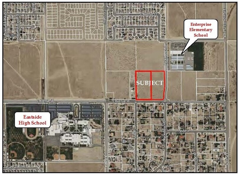 40 E Ave J-8, Lancaster, CA à vendre - Aérien – Image 1 sur 3