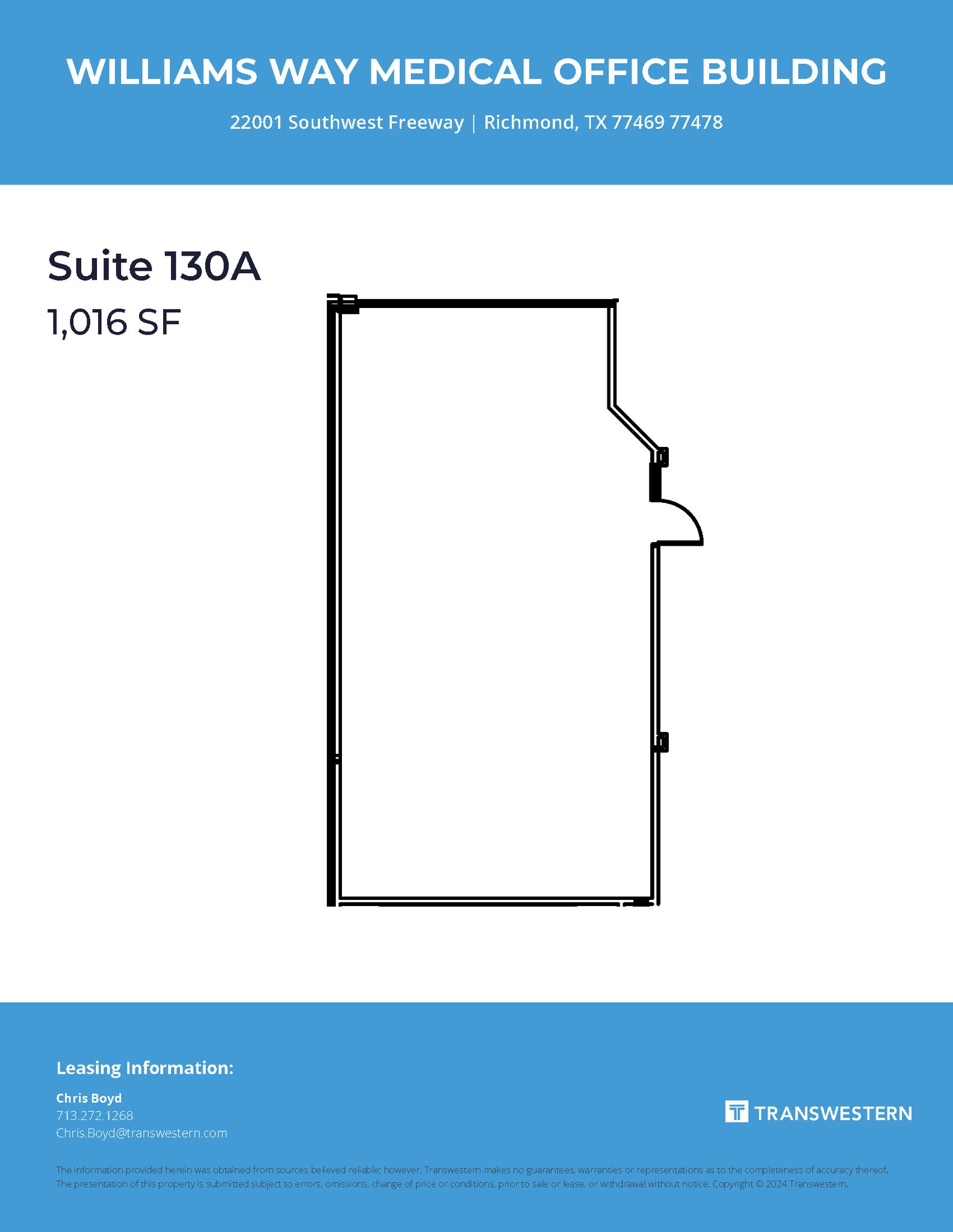 22001 Southwest Freeway, Richmond, TX à louer Plan d’étage– Image 1 sur 1