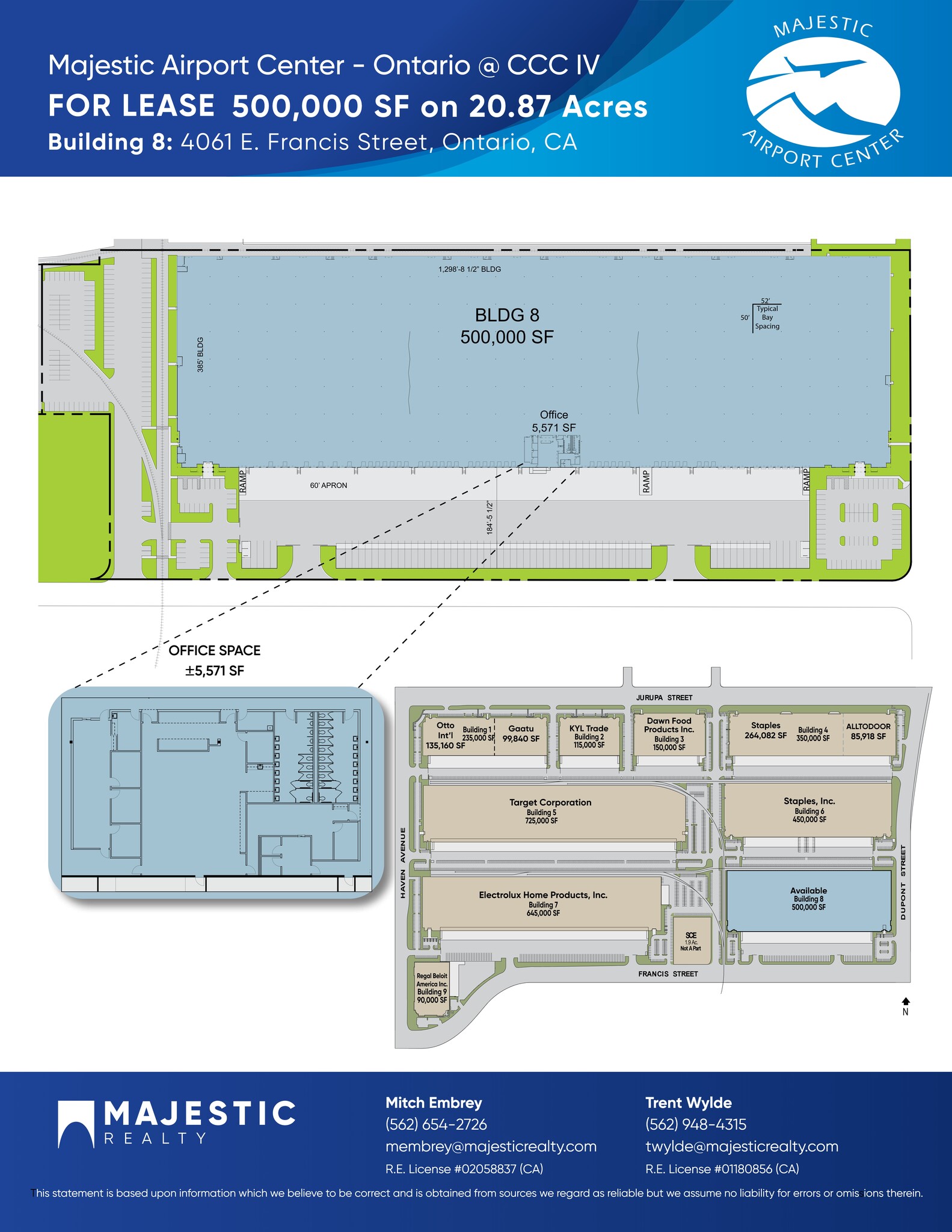 4061 E Francis St, Ontario, CA à louer Plan de site– Image 1 sur 1
