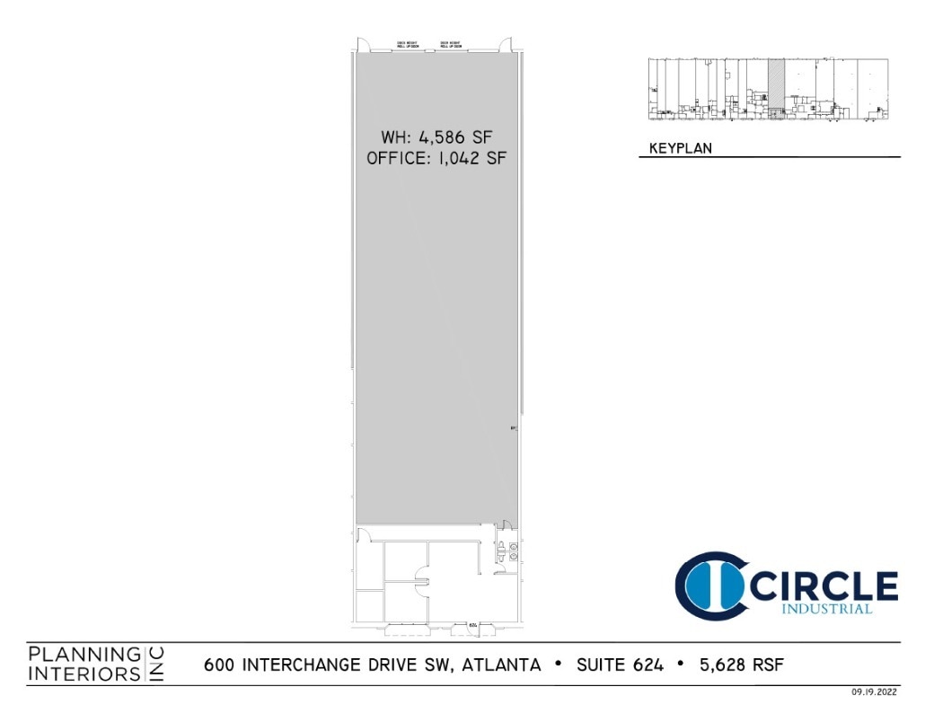 600-640 Interchange Dr SW, Atlanta, GA à louer Plan d’étage– Image 1 sur 1