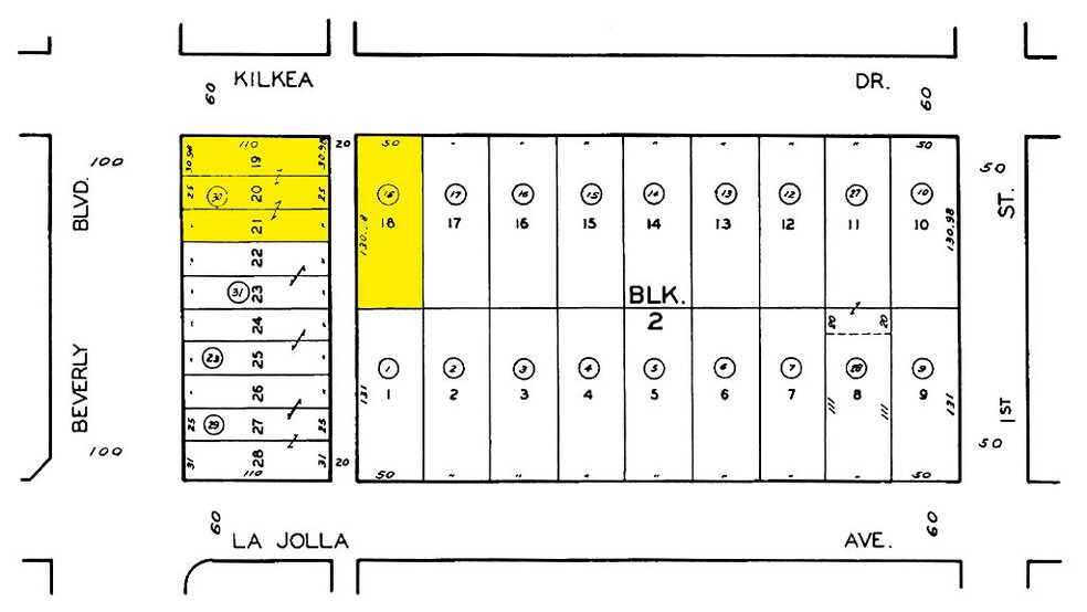 8150 Beverly Blvd, Los Angeles, CA à louer - Plan cadastral – Image 2 sur 9