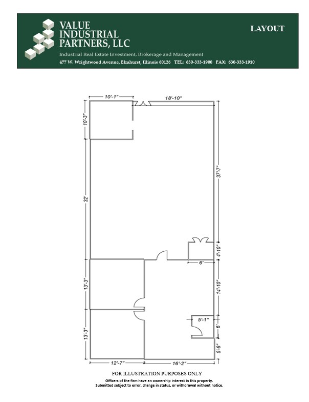 5410 Newport Dr, Rolling Meadows, IL à louer Plan d’étage– Image 1 sur 1