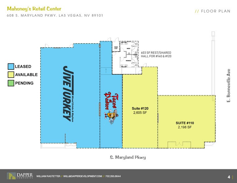 608 S Maryland Pkwy, Las Vegas, NV à louer - Photo de l’immeuble – Image 3 sur 8