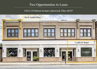 Plus de détails pour 15612-15618 Detroit Ave, Lakewood, OH - Bureau, Local commercial à louer
