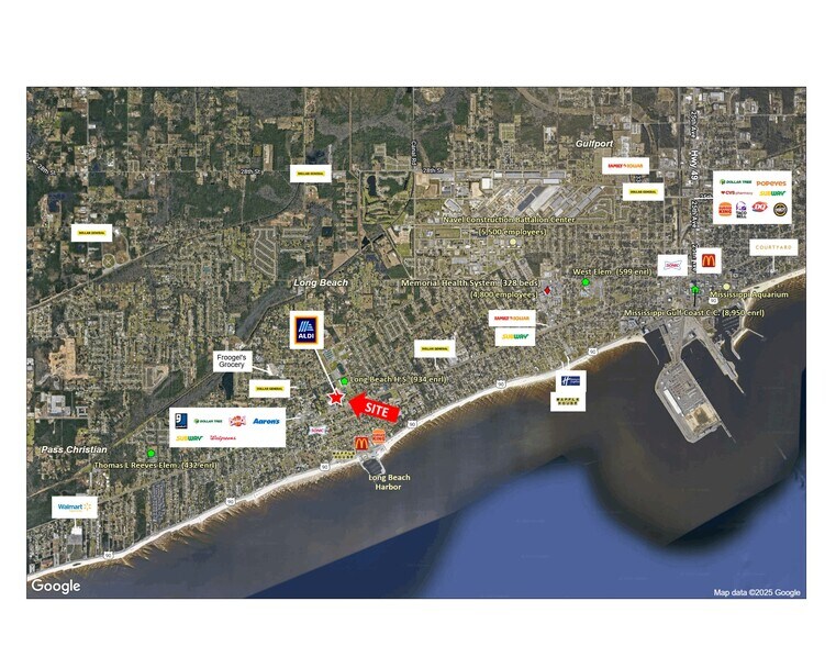 109 N Cleveland Ave, Long Beach, MS à louer - Aérien – Image 3 sur 3