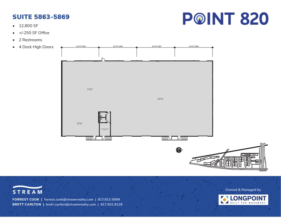 5721 E Rosedale St, Fort Worth, TX à louer Plan d’étage– Image 1 sur 1