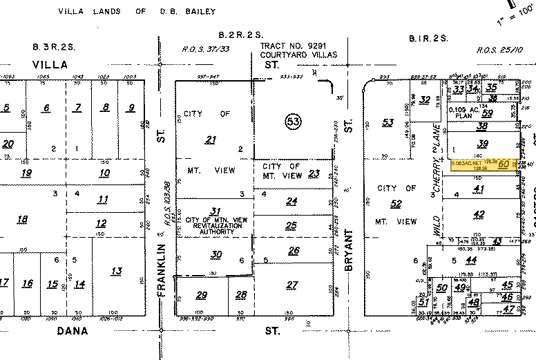 236-238 Castro St, Mountain View, CA à louer - Plan cadastral – Image 3 sur 8