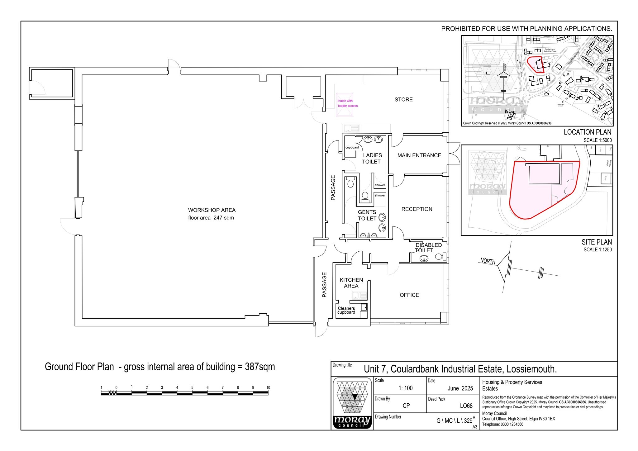 Coulardbank Rd, Lossiemouth à louer Plan de site– Image 1 sur 1