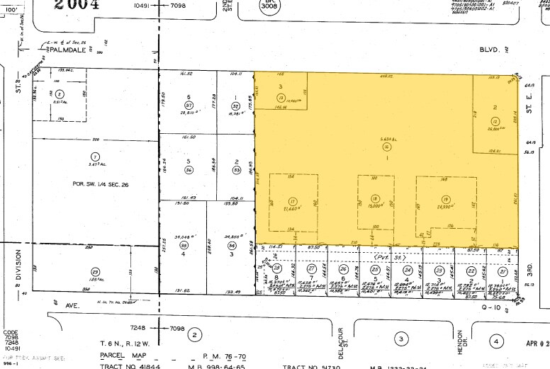 220-280 E Palmdale Blvd, Palmdale, CA à louer - Plan cadastral – Image 2 sur 4