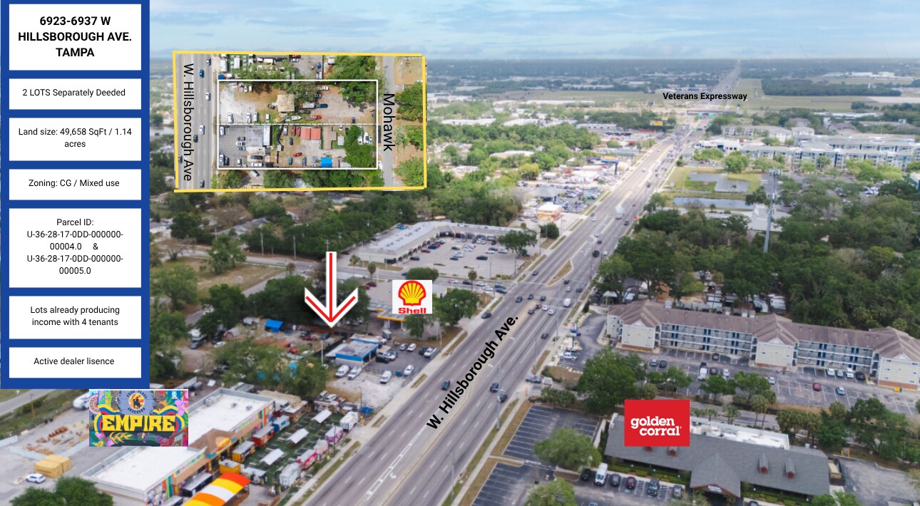 6923 W Hillsborough Ave, Tampa, FL à vendre Photo de l’immeuble– Image 1 sur 4