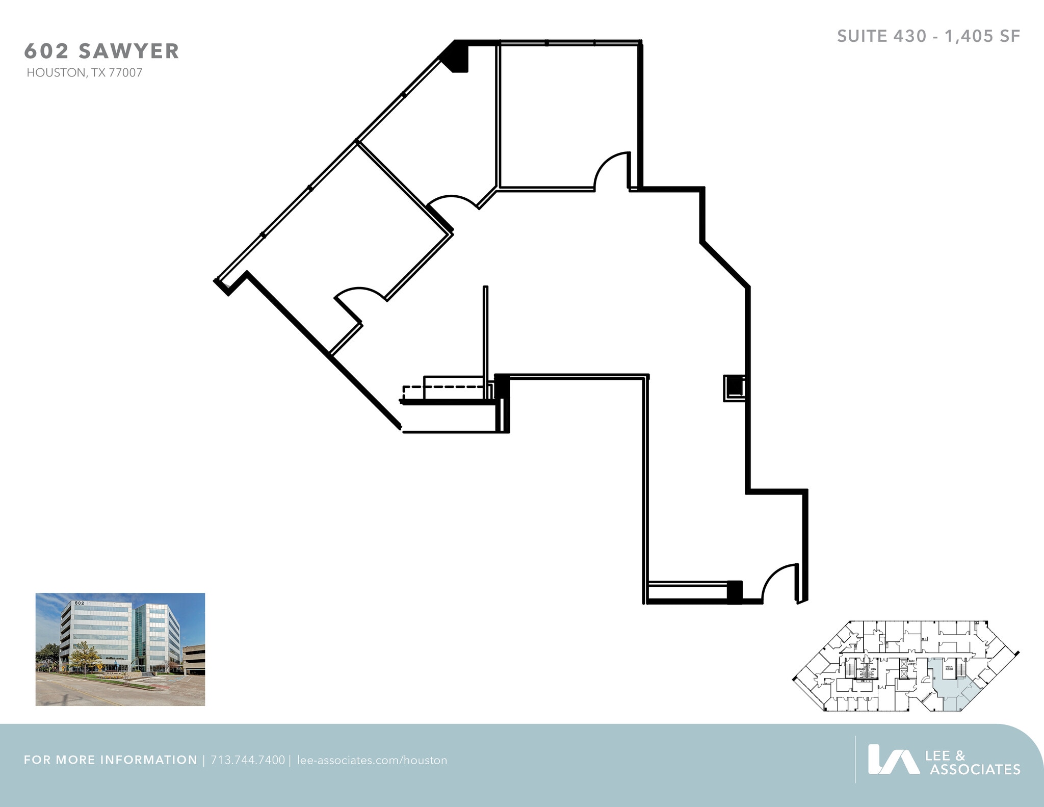 602 Sawyer St, Houston, TX à louer Plan d’étage– Image 1 sur 1