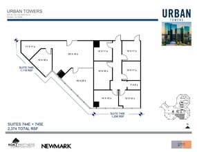 222 W Las Colinas Blvd, Irving, TX à louer Plan d’étage– Image 1 sur 1