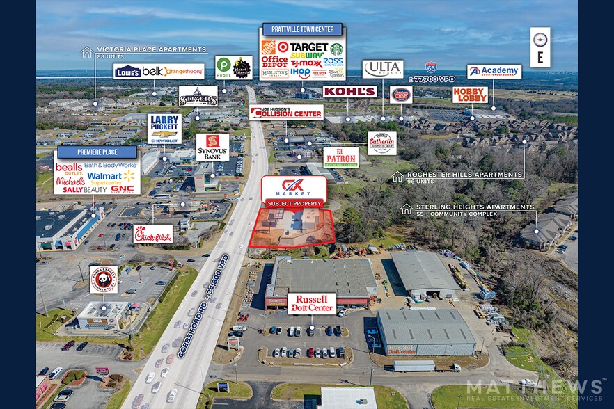 2010 Cobbs Ford rd, Prattville, AL à vendre - Photo de l’immeuble – Image 3 sur 4