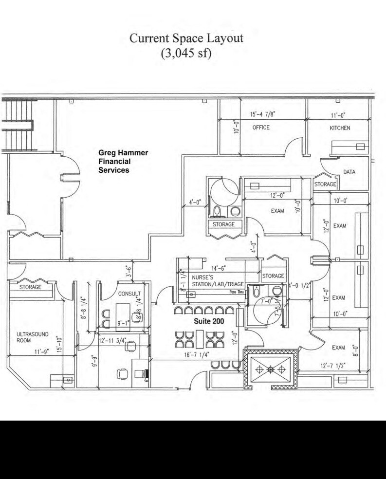 222 Indianapolis Blvd., Schererville, IN à louer Plan d’étage– Image 1 sur 1