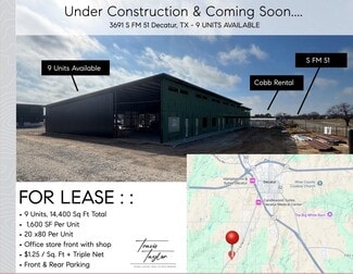 Plus de détails pour 3691 S FM 51, Decatur, TX - Local d'activités à louer