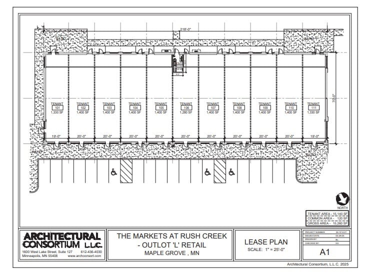 Hy-Vee Maple Grove Multi-Tenant Retail, Maple Grove, MN à louer Plan d’étage– Image 1 sur 2