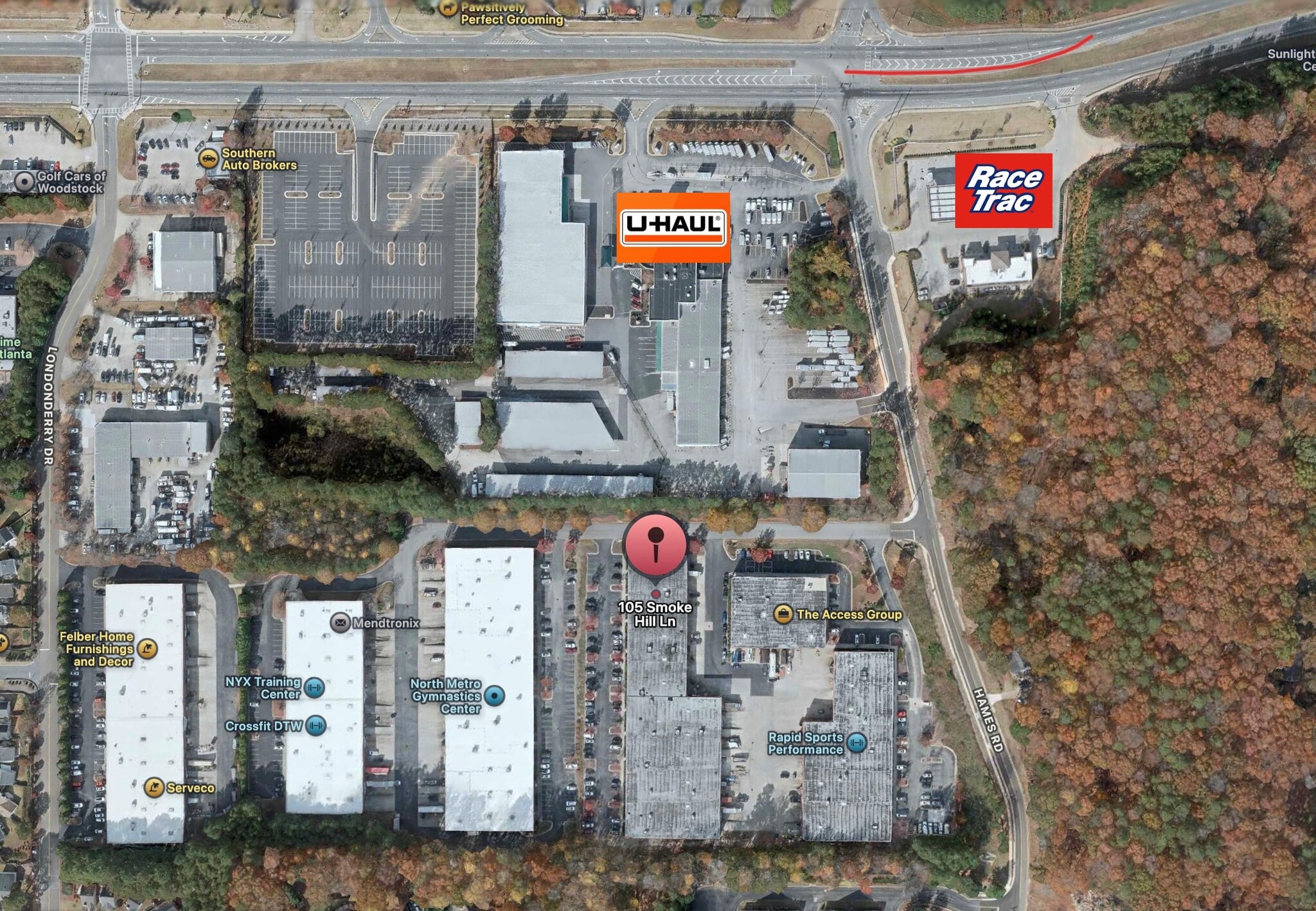 105 Smokehill Ln, Woodstock, GA à louer Aérien– Image 1 sur 1