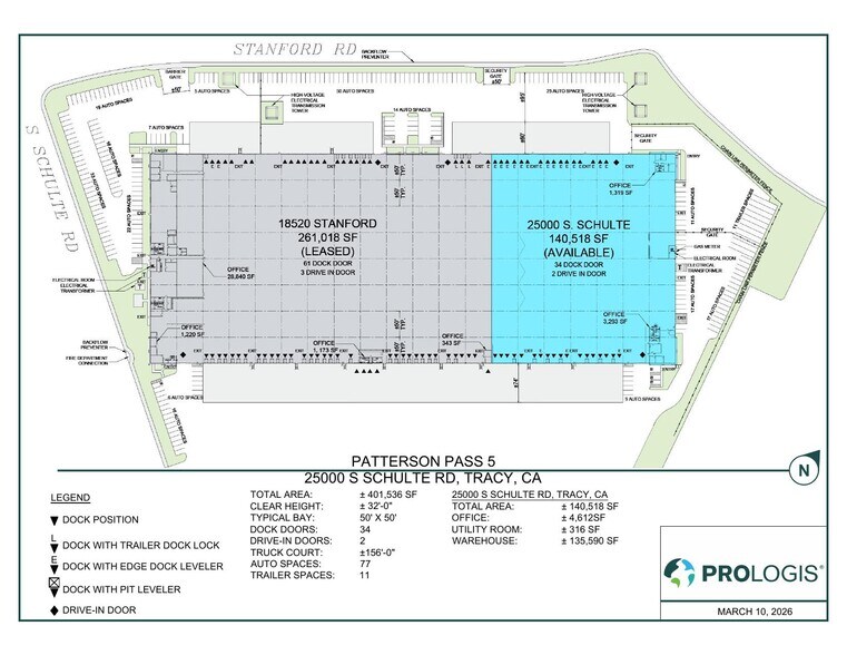 25000 S Schulte Rd, Tracy, CA à louer - Plan de site – Image 2 sur 2