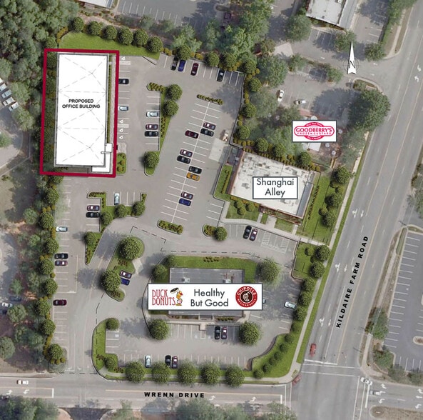 120 Wrenn Dr, Cary, NC à vendre - Aérien – Image 2 sur 3