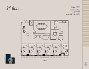 607 14th St NW, Washington, DC à louer Plan d’étage– Image 2 sur 6