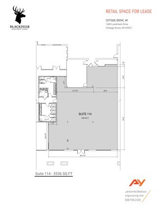 Plus de détails pour 1609 landmark Dr, Cottage Grove, WI - Local commercial à louer
