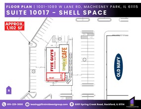 1001-1089 W Lane Rd, Machesney Park, IL à louer Photo de l’immeuble– Image 1 sur 1