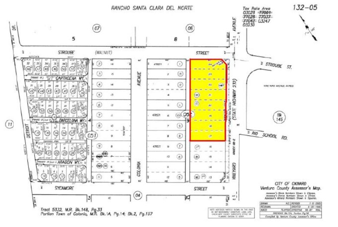 2719-2785 E Vineyard Ave, Oxnard, CA à louer - Plan cadastral – Image 3 sur 3