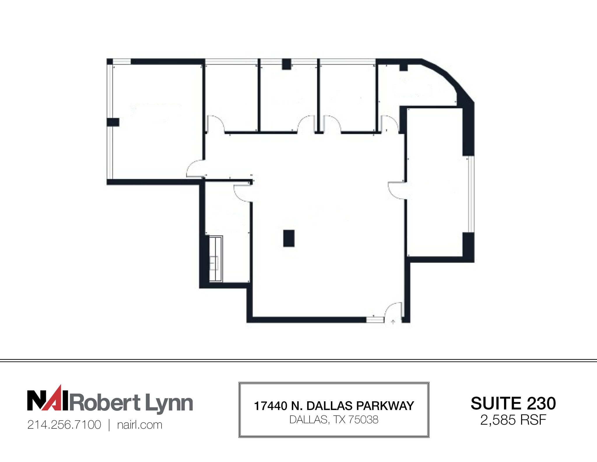 17440 N Dallas Pky, Dallas, TX à louer Plan d’étage– Image 1 sur 1
