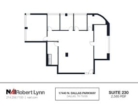17440 N Dallas Pky, Dallas, TX à louer Plan d’étage– Image 1 sur 1