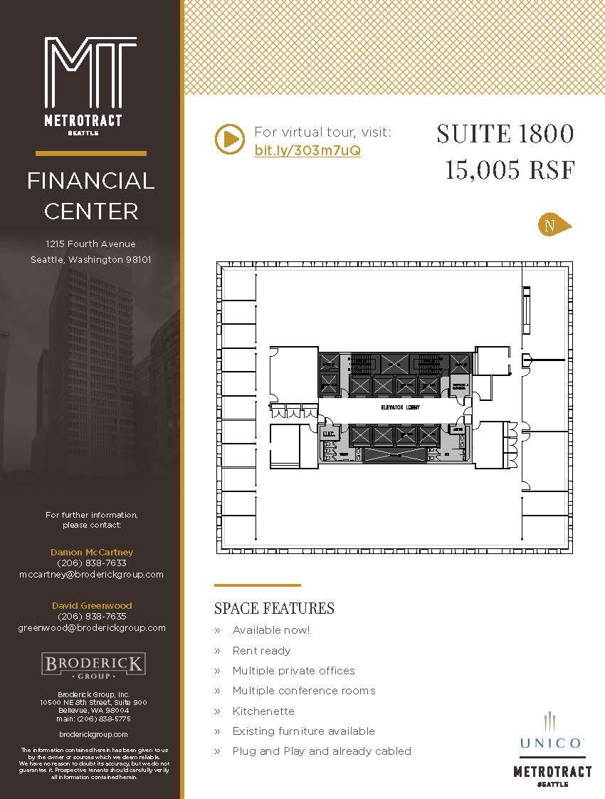 1215 4th Ave, Seattle, WA à louer Plan d’étage– Image 1 sur 1