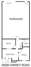 20520-20530 Carrey Rd, Walnut, CA à louer Plan d’étage– Image 1 sur 1