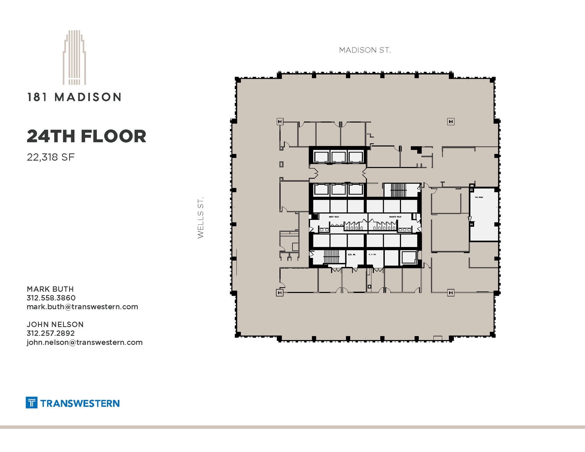181 W Madison St, Chicago, IL à louer Plan d’étage– Image 1 sur 2