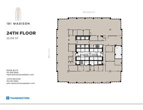 181 W Madison St, Chicago, IL à louer Plan d’étage– Image 1 sur 2