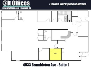 4533 Brambleton Ave, Roanoke, VA à louer Plan d’étage– Image 2 sur 4