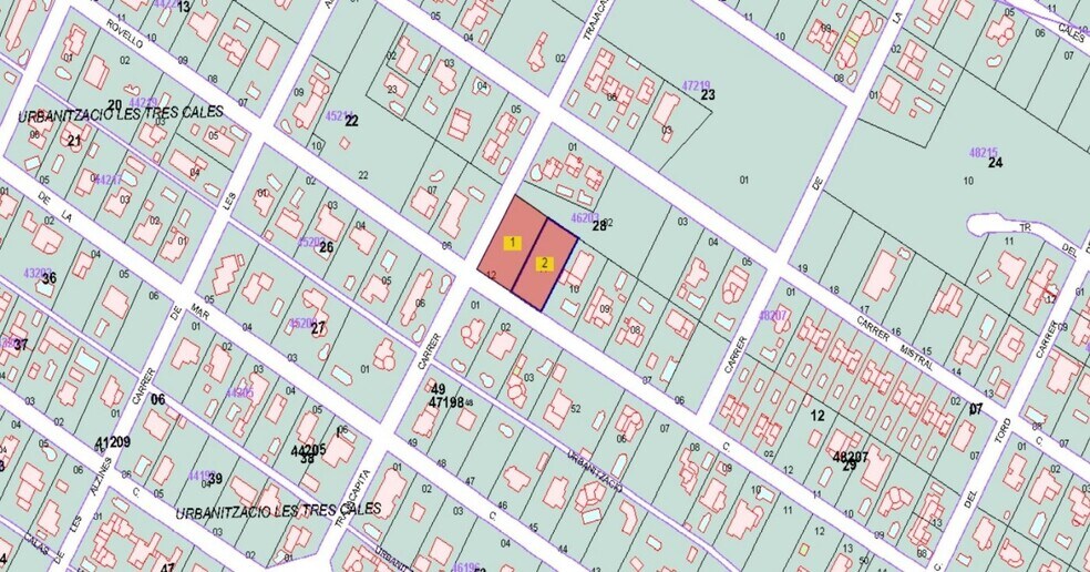 Carrer Rovelló, 1020, L'Ametlla de Mar, Tarragona à vendre - Plan cadastral – Image 2 sur 2