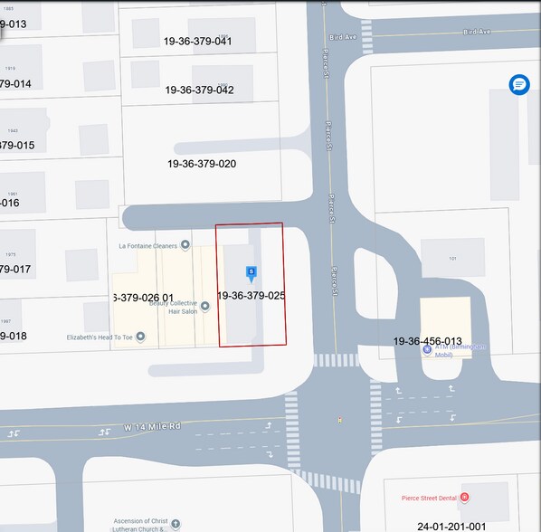 100 W 14 Mile Rd, Birmingham, MI à louer - Plan cadastral – Image 2 sur 2