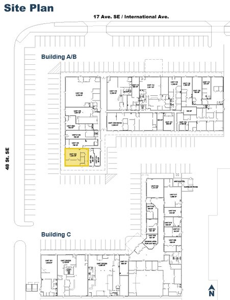 4909 17th Ave SE, Calgary, AB à louer - Plan de site – Image 3 sur 6