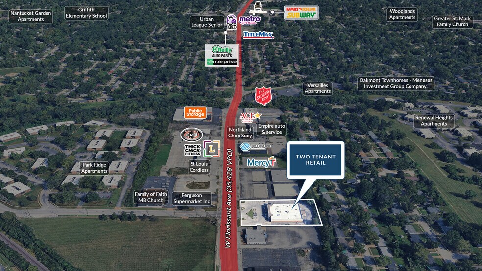 9070 W Florissant Ave, Saint Louis, MO à vendre - Photo de l’immeuble – Image 3 sur 6