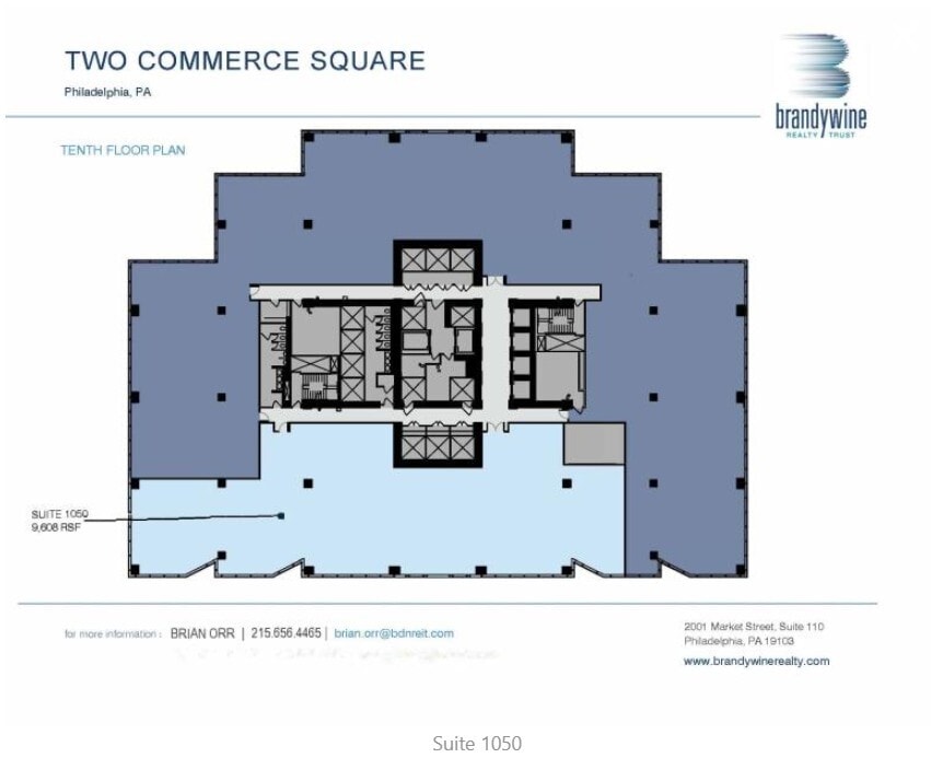 2001 Market St, Philadelphia, PA à louer Plan d’étage– Image 1 sur 1