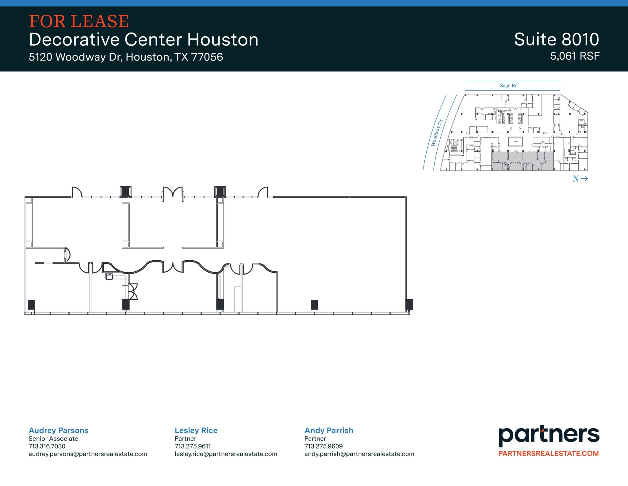 5120 Woodway Dr, Houston, TX à louer Plan de site– Image 1 sur 1