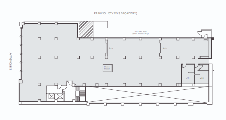 207 S Broadway, Los Angeles, CA à louer Plan d’étage– Image 1 sur 5