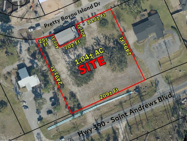 2302 Saint Andrews Blvd, Panama City, FL à vendre - Aérien – Image 2 sur 6