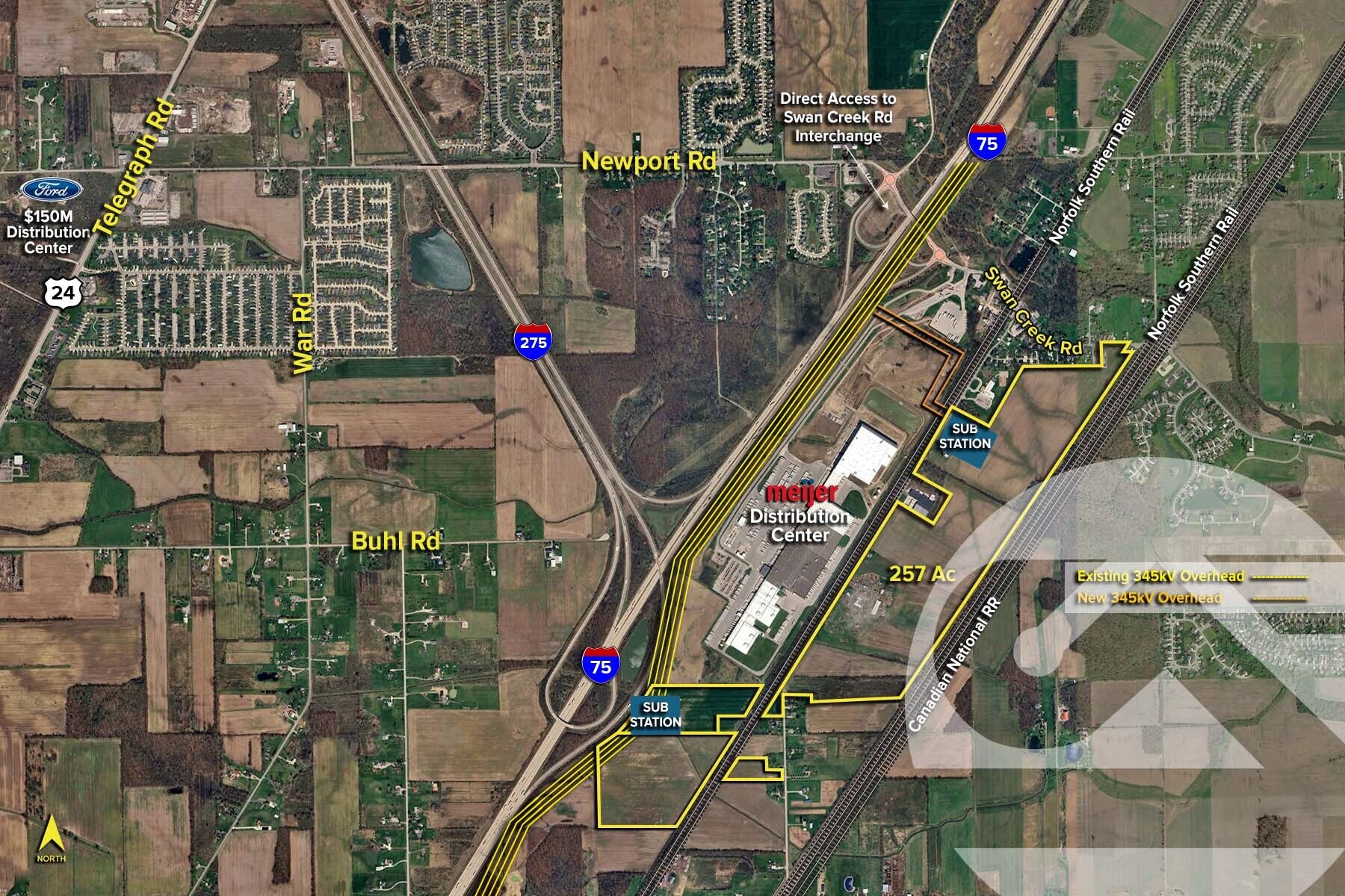 7934 Newport South Rd, Newport, MI à vendre Aérien– Image 1 sur 2