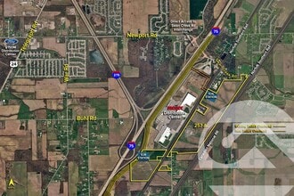 7934 Newport South Rd, Newport, MI - VUE AÉRIENNE  vue de carte