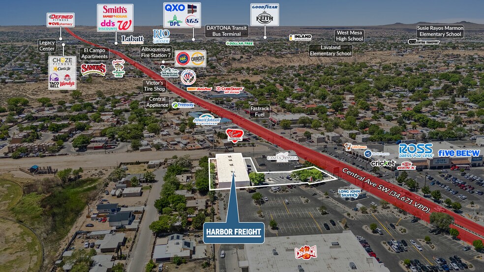 4410 Central Ave SW, Albuquerque, NM à vendre - Photo de l’immeuble – Image 3 sur 5