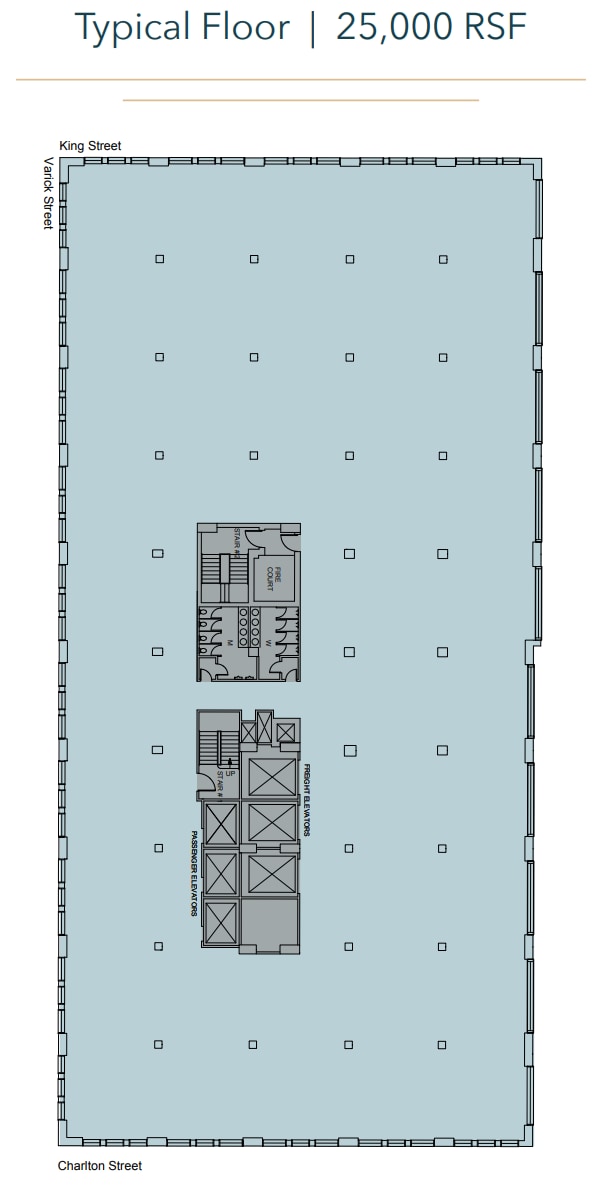 180 Varick St, New York, NY à louer Plan d’étage– Image 1 sur 1