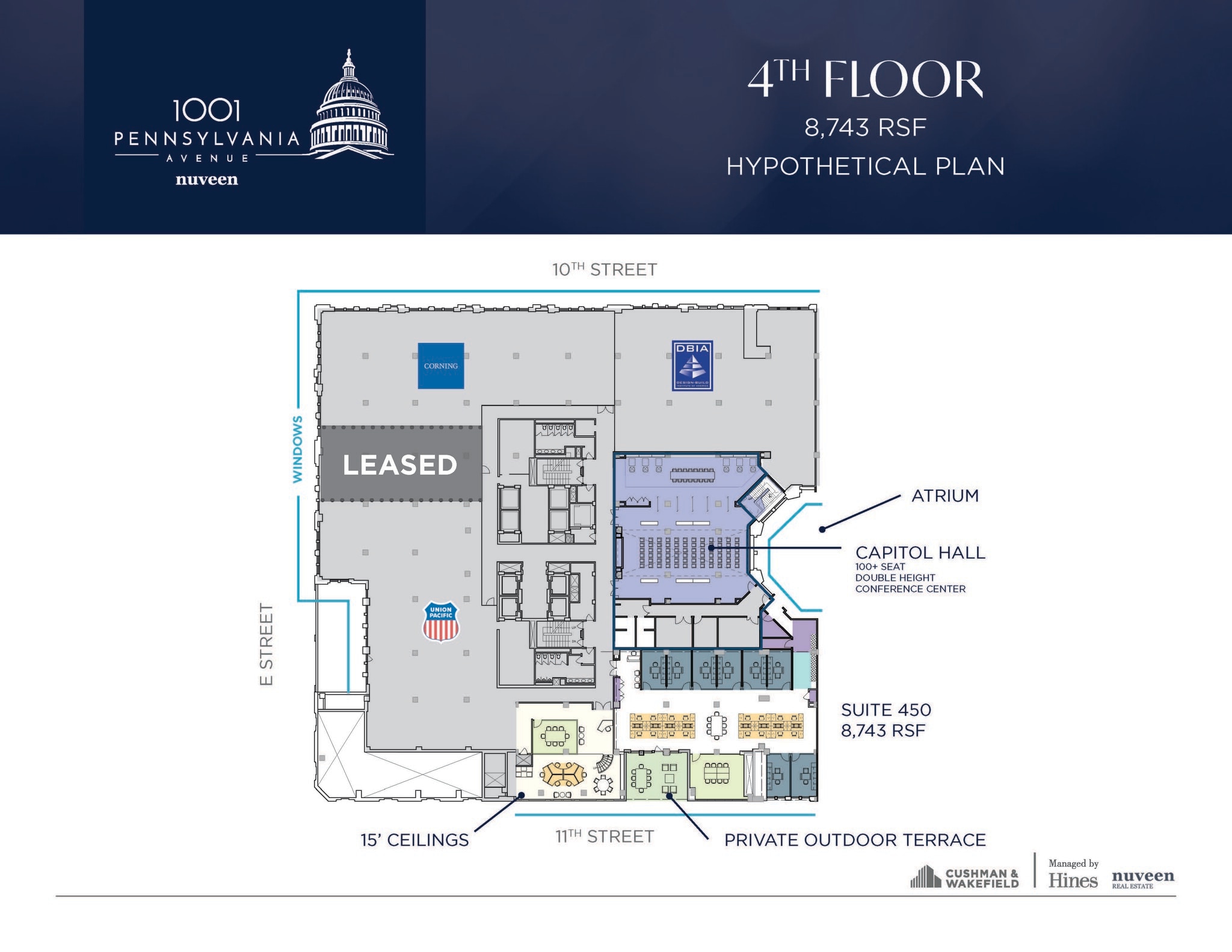 1001 Pennsylvania Ave NW, Washington, DC à louer Plan d’étage– Image 1 sur 1